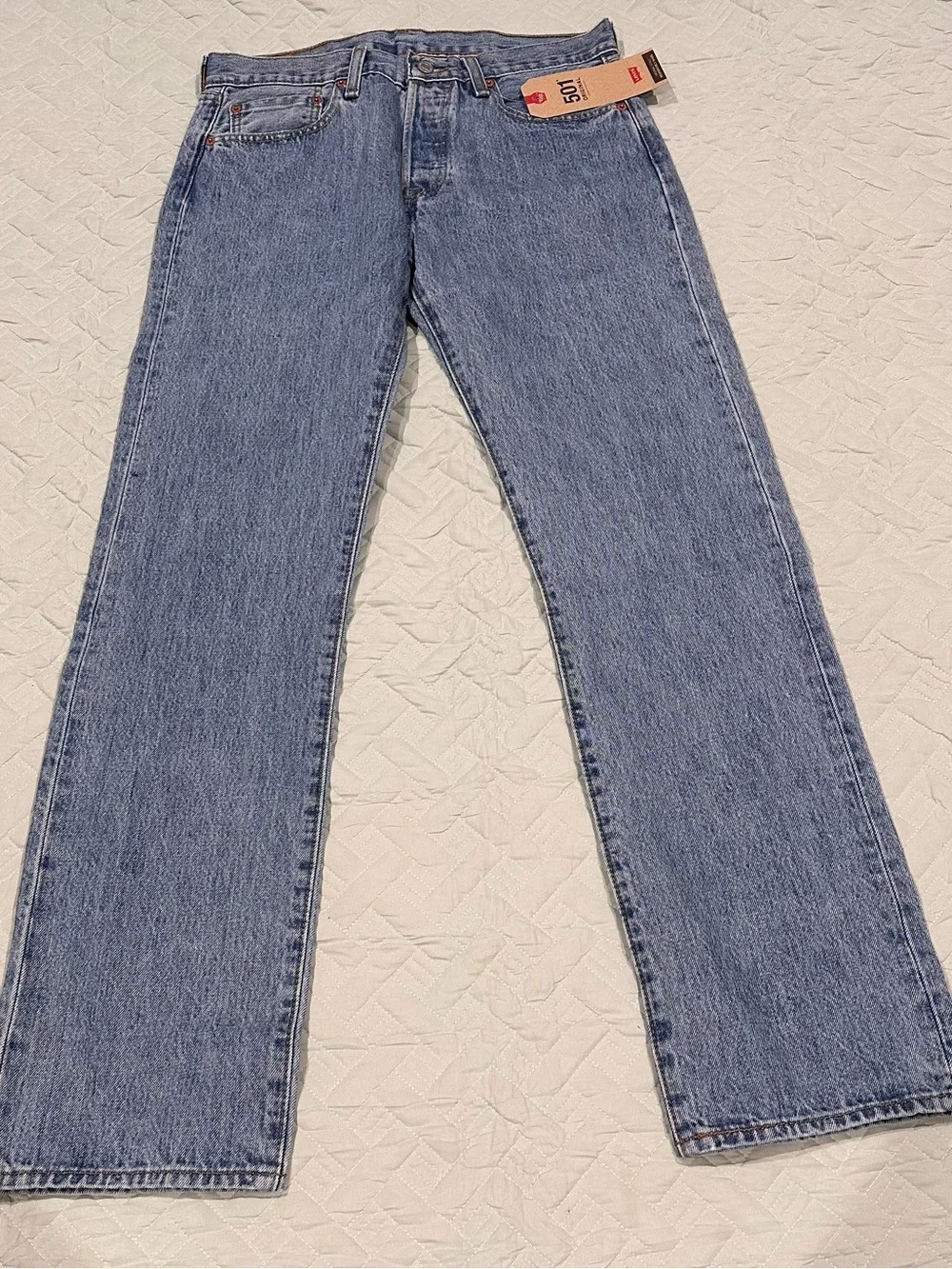 Levi's Light Blue Denim Jeans with Copper Stitching